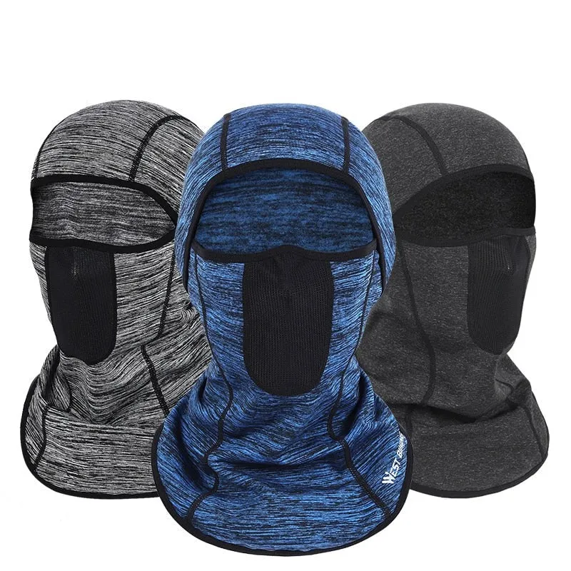 Winter Cycling Balaclava Motorcycle Helmet Liner Fleece Hat Ski Mask Full Face Hood For Hiking Hunting Sports Caps