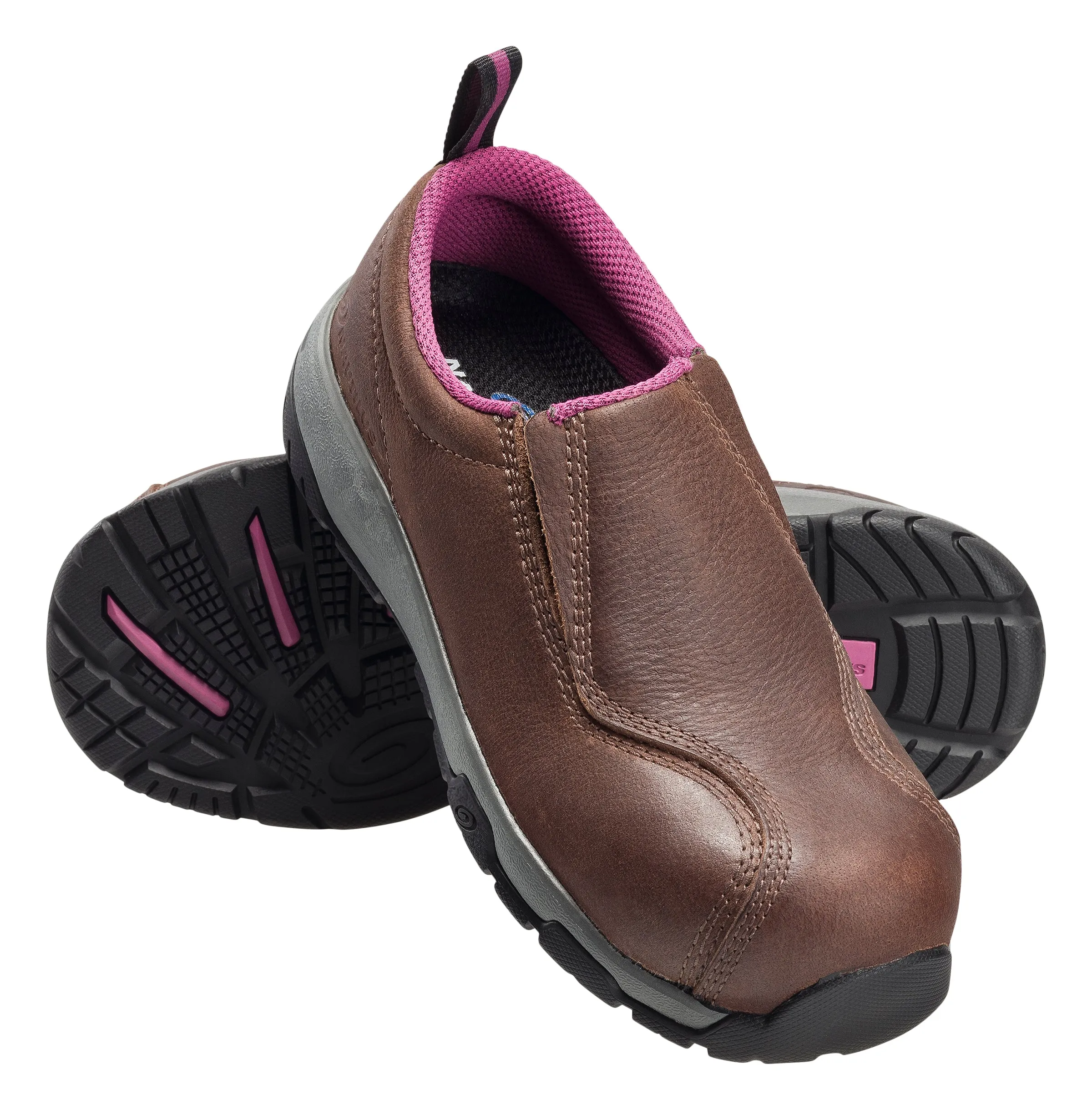 Women's Brown Carbon Toe SD10 Slip On Work Shoe