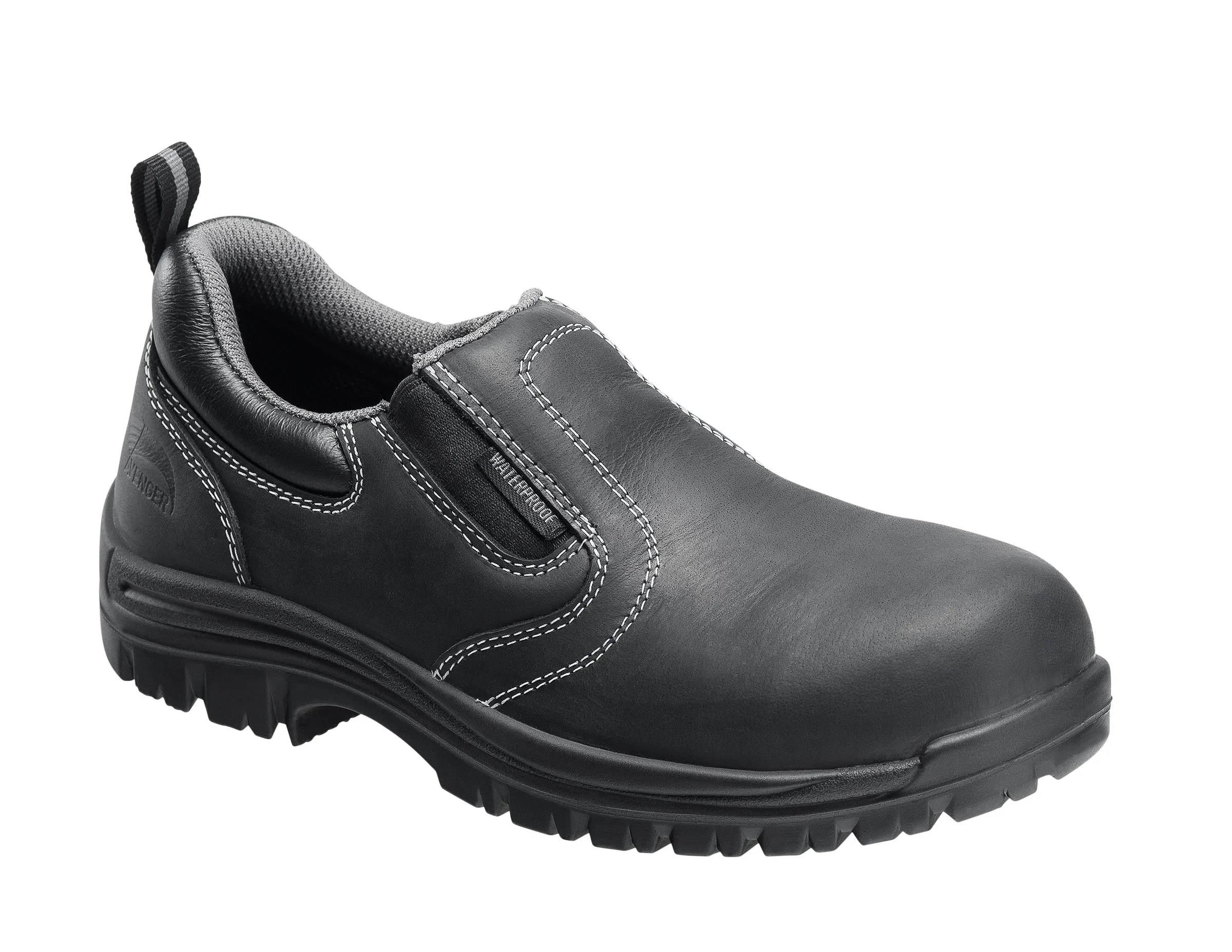 Women's Foreman Black Composite Toe EH WP Slip On Work Shoe