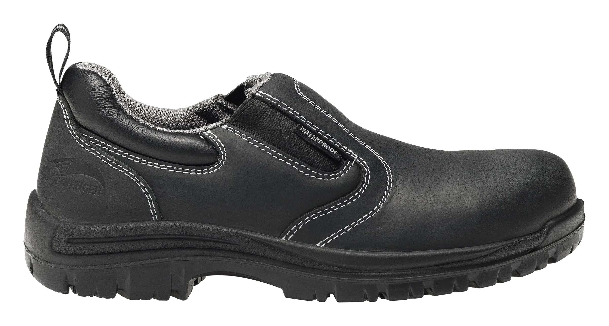 Women's Foreman Black Composite Toe EH WP Slip On Work Shoe