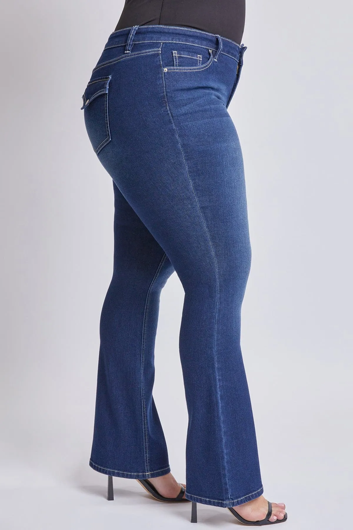 Women's Plus Size Sustainable Mid Rise Boot Cut Jeans