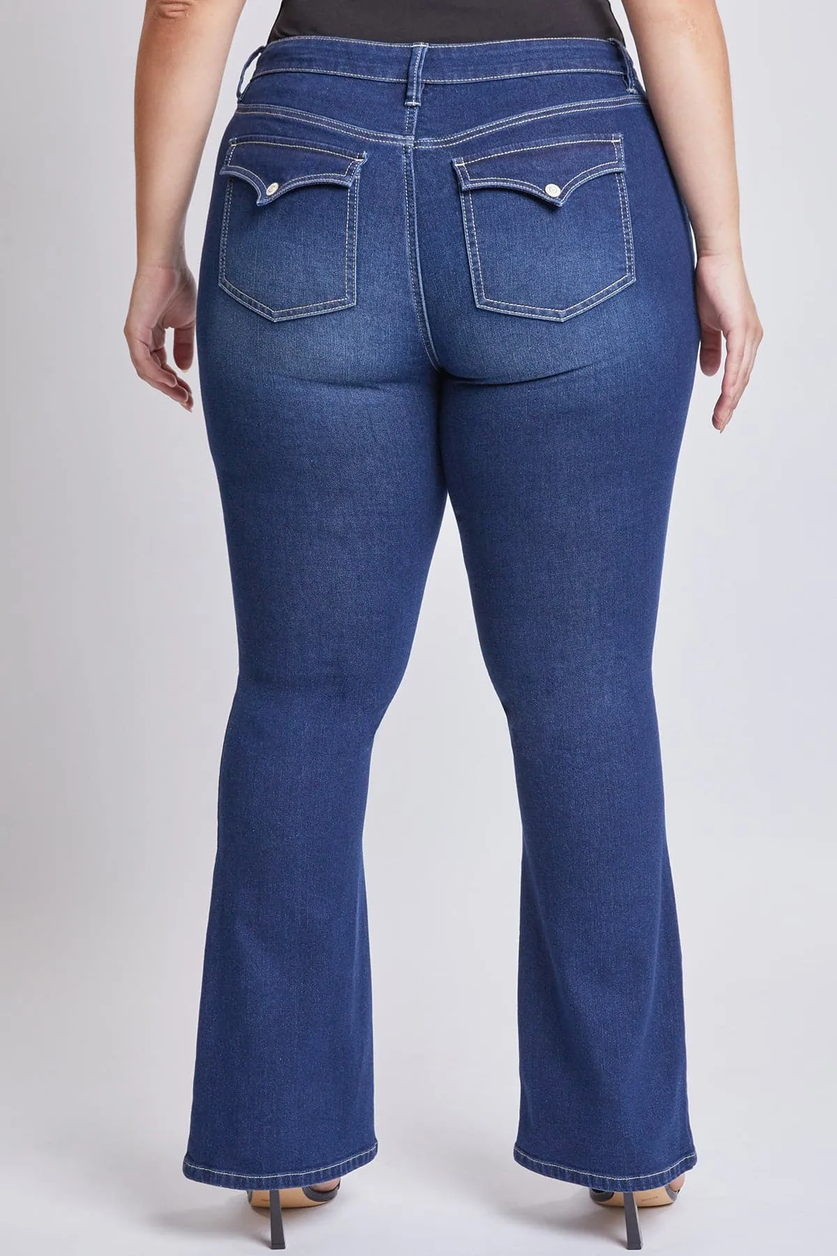 Women's Plus Size Sustainable Mid Rise Boot Cut Jeans