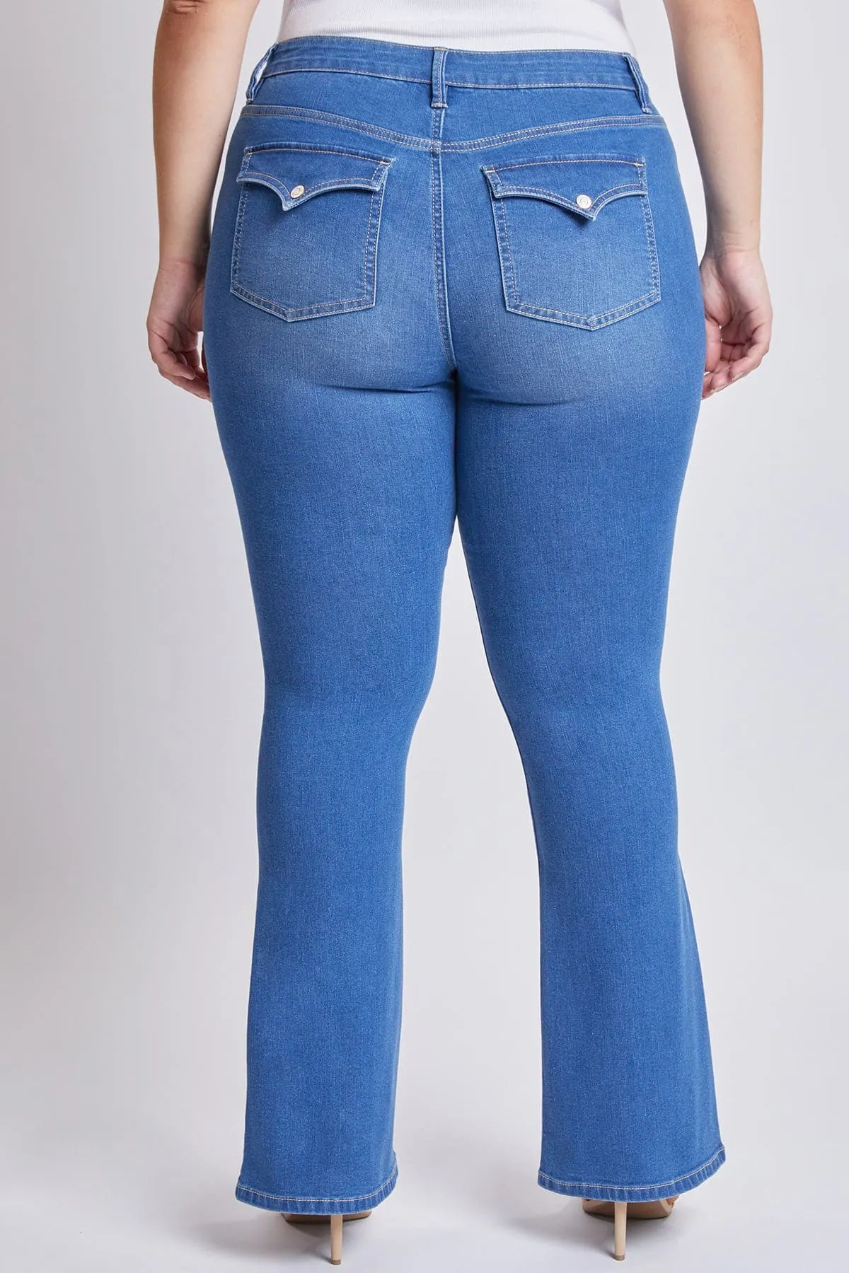 Women's Plus Size Sustainable Mid Rise Boot Cut Jeans