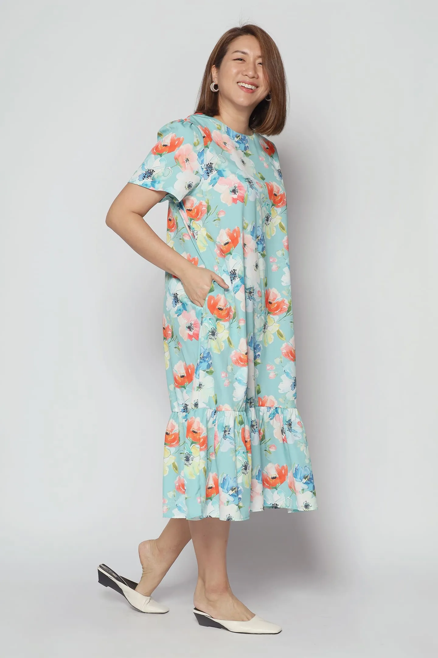 Xing Dress in Mint Dreams