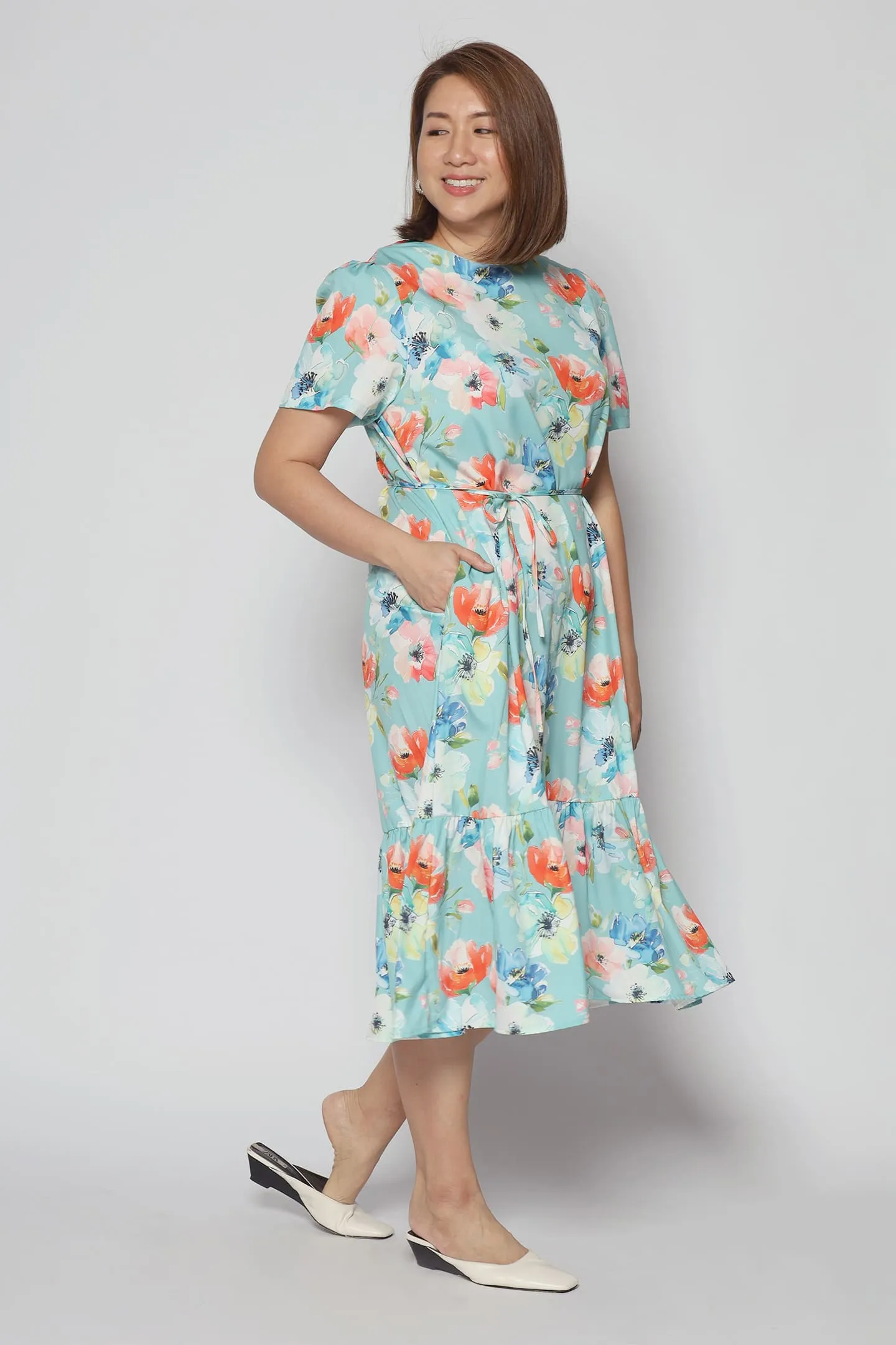 Xing Dress in Mint Dreams