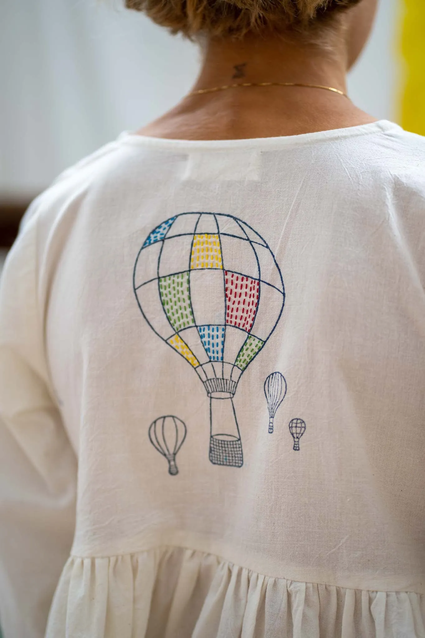 Yoke Shirt - Balloon Print