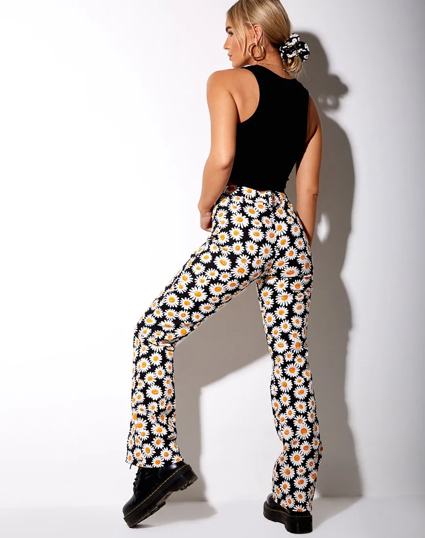 Zoven Trousers in Daisy Love Black